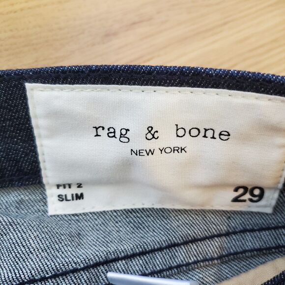 Men's NWOT Rag & Bone Slim Blue Jeans - Picture 7 of 8